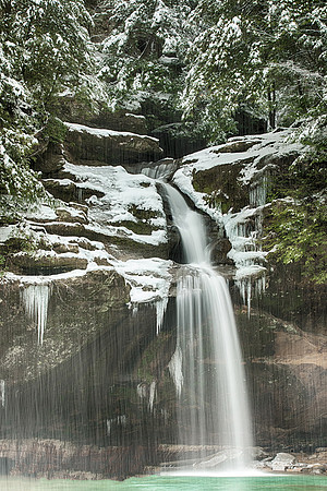 Lower Falls at Old Man's Cave, Hocking Hills, Hocking Co, OH January 17, 2019