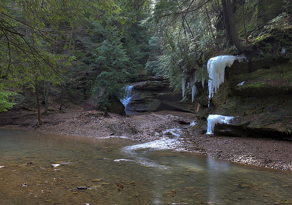 Cedar Falls, Hocking Hills, Hocking County, Ohio, February 19, 2018