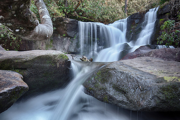 Cedar Rock Falls, Blue Ridge Mountains, North Carolina, March 18, 2019