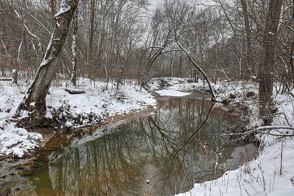 Big Pine Creek in winter, Hocking Hills, Hocking County, Ohio, January 15, 2019