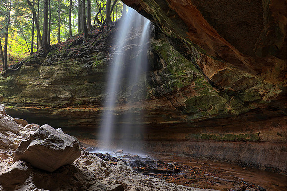 Memorial Falls, Pictured Rocks National Lakeshore, Upper Peninsula, Michigan, October 10, 2018