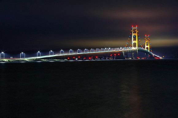 Mackinac Bridge, Upper Peninsula, Michigan, October 9, 2018