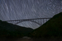 Star Trails, New River Bridge, Fayetteville, West Virginia, May 4, 2018 (2)